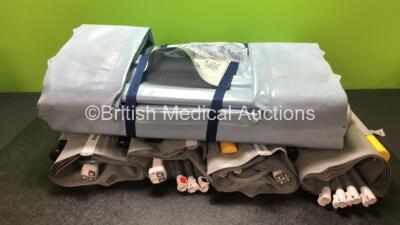 Job Lot Including 4 x Mangar ELK Emergency Lifting Cushions with 4 x Controllers / Hoses (1 x Damaged Handle, 2 x Controllers Missing Buttons) and 2 x Mangar Camel Lifting Cushions with 1 x Controller / Hose