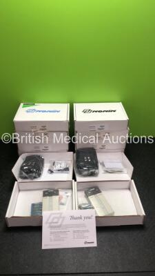 10 x Nonin 8500 Pulse Oximeters with Cases and SPO2 Finger Sensor (Brand New in Box - Stock Photo Used)