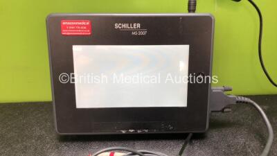 Schiller Cardiovit MS-2007 Interpretive ECG Machine With 1 x 10 Lead ECG Lead and 1 x Power Supply (Powers Up with Blank Screen-See Photo) - 2