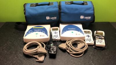 2 x Laerdal VitalSim Vital Signs Simulator with 3 x Controllers, 2 x Cables and 1 x Charger in 2 Cases - 2