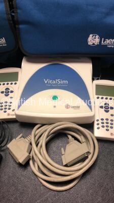 2 x Laerdal VitalSim Vital Signs Simulator with 3 x Controllers, 2 x Cables and 1 x Charger in 2 Cases - 6