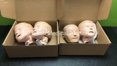 4 x Laerdal RJ Airway Heads (Upgrade Kits)