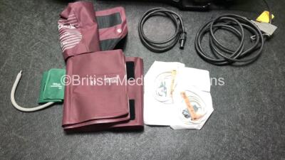 Medtronic Lifepak 12 Biphasic Defibrillator / Monitor Including ECG,NIBP,Sp02,C02 and Printer Options with 1 x Lifepak Battery 1 x Paddle Lead 2 x Infant Sp02 Sensors, and 3 x BP Cuffs (Powers Up) *SN 37797947* - 4