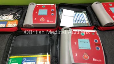 3 x Laerdal AED Trainer 2 Defibrillators in Carry Bags with 2 Batteries ( All Power Up, 1 x Battery is Flat) - 2