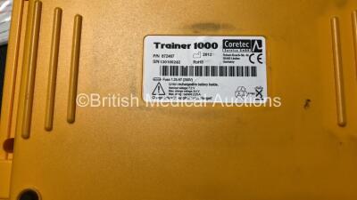 3 x Trainer 1000 Defibrillators with 1 x Power Supply and 1 x Electrode (3 x No Power) - 4