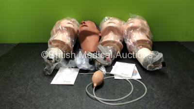 4 x Resusci Anne Airway Head Trainer Units