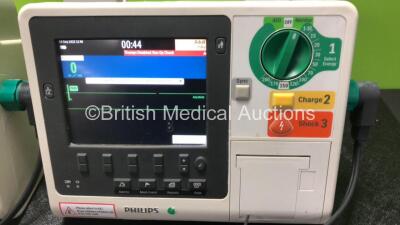 Job Lot Including 2 x Philips Heartstart XL+ Defibrillators Including Pacer, ECG and Printer Options with 2 x Paddle Leads and 2 x Batteries and 1 x Philips Heartstart XL+ Defibrillator Including ECG and Printer Options with 1 x Paddle Lead, 1 x Battery a - 5