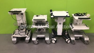 4 x GE Portable Ultrasound Trolleys *See Labels for References*