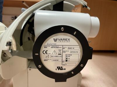 GE Proteus X-Ray Bucky Suite (2021 Tube) Including Elevating Table, Overhead Bucky OTS Assembly, X-ray Wall Stand, System Cabinet, Ceiling Rails and Operator Console. System has been Professionally Removed; System Sold as Non-Working Due to Tube Pivot Fau - 10