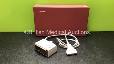 Toshiba PLT-805AT 12L5 Linear Array Ultrasound Transducer / Probe *Mfd - 10/2014* in Case (Untested)