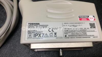 Toshiba PLT-1204BT Linear Array Ultrasound Transducer / Probe *Mfd - 02/2012* (Untested) *99A1222577* - 3