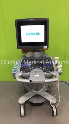 Siemens Acuson S2000 Ultrasound Machine Software Version 400.1.031 with 1 x Acuson 9L4 Transducer / Probe, 1 x Acuson EC9-4 Transducer / Probe, 1 x Acuson 14LS Transducer / Probe, 1 x Acuson 14L5 SP Transducer / Probe, 1 x Acuson 4C1 Transducer / Probe, 1