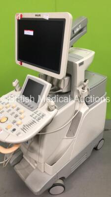 Philips iU22 Ultrasound Machine with 1 x Philips L9-3 Transducer / Probe,1 x Philips C5-1 Transducer / Probe (Damage to Probe Head-See Photo) 1 x Philips L17-5 Transducer / Probe (Powers Up, Hard Drive Removed) *SN 039VPD* Mfd 2009* ***IR652*** - 4
