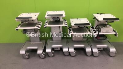 4 x GE Portable Ultrasound Trolleys with 1 x Sony UP-D987 Printer *See Labels for References*