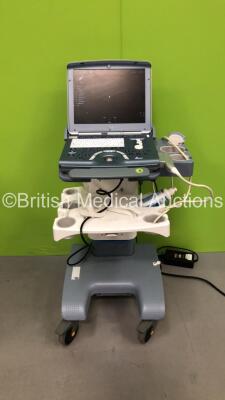 GE Voluson i Portable Ultrasound Scanner *Mfd 10-2015* Software Version CC200 (14.0.0.46) with 1 x GE Ref 5125386 Transducer *Mfd 08-2015* 1 x Battery and 1 x AC Power Supply on Trolley (Powers Up) *SN B05532*