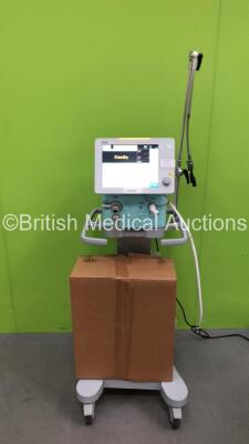 Aeonmed VG70 Ventilator Software Version 2.00, Running Hours 1 h 21m with 1 x Hose and Accessories on Stand *Mfd 06/2020 * (Powers Up)