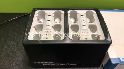 Job Lot Including 1 x Synthes Universal Battery Charger, 1 x Aesculap GA627M Battery Charger (Both Power Up) and 1 x Aesculap GA 616 Battery (Untested) *SN 46553 / 004182* - 2