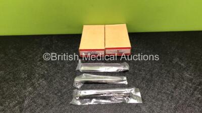 24 x Block End 5 inch Dressing Forceps (2 x Boxes of 12 - New In Box - Stock Photo)