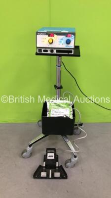 Valleylab SurgiStat II Electrosurgical / Diathermy Unit on Stand with Footswitch Electrodes (Powers Up)