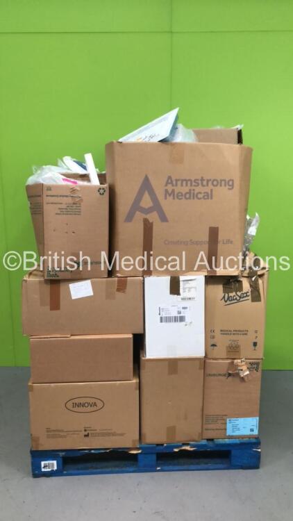 Pallet of Mixed Consumables Including Stiefel Biopsy Punch, ProAct Accu-Pro Large Adult Blood Pressure Cuffs and Melker Universal Emergency Cricothyrotomy Catheter Sets (Out of Date)