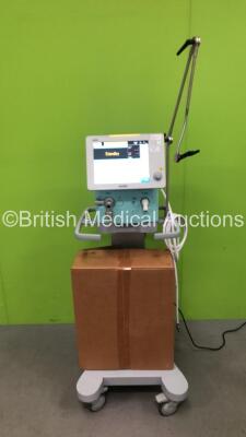 Aeonmed VG70 Ventilator Software Version 2.00, Running Hours 0 h 6 m with 1 x Hose on Stand and Accessories *Mfd 07-2020* (Powers Up)