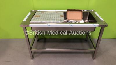 Lory Progetti Veterinari Tub Table with Fittings (In Excellent Condition - Like New)