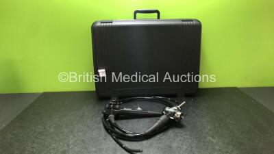 Olympus GIF-XQ260 Video Gastroscope in Case - Engineer's Report : Optical System - No Fault Found, Angulation - Not Reaching Specification, To Be Adjusted, Insertion Tube - No Fault Found, Light Transmission - No Fault Found, Channels - No Fault Found, Le