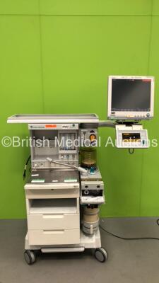 Datex-Ohmeda Aestiva/5 Anaesthesia Machine with Datex-Ohmeda Aestiva 7900 SmartVent Software Version 4.8PSVPro, Mindray BeneView T8 Patient Monitor, Bellows, Absorber and Hoses (Powers Up) *S/N AMRP01265*