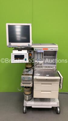 Datex-Ohmeda Aestiva/5 Anaesthesia Machine with Datex-Ohmeda Aestiva 7900 SmartVent Software Version 4.8PSVPro, Mindray BeneView T8 Patient Monitor, Mindray Gas Module, Bellows, Absorber and Hoses (Powers Up) *S/N AMRL02351*