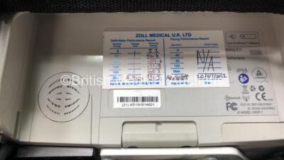 Zoll X Series Monitor/Defibrillator Including ECG, SPO2, NIBP, CO2 and Printer Options with 1 x Sure Power II Battery, 1 x NIBP Cuff and Hose, 1 x 4 Lead ECG Lead, 1 x 6 Lead ECG Lead, 1 x Paddle Lead and 1 x SPO2 Finger Sensor in Carry Bag (Powers Up and - 8