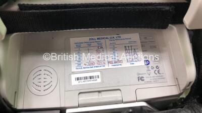 Zoll X Series Monitor/Defibrillator Including ECG, SPO2, NIBP, CO2 and Printer Options with 1 x Sure Power II Battery, 1 x NIBP Cuff and Hose, 1 x 4 Lead ECG Lead, 1 x 6 Lead ECG Lead, 1 x Paddle Lead and 1 x SPO2 Finger Sensor in Carry Bag (Powers Up and - 8