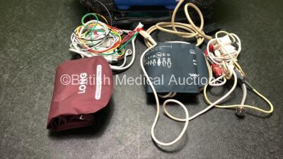 Zoll X Series Monitor/Defibrillator Including ECG, SPO2, NIBP, CO2 and Printer Options with 1 x Sure Power II Battery, 1 x NIBP Cuff and Hose, 1 x 4 Lead ECG Lead, 1 x 6 Lead ECG Lead, 1 x Paddle Lead and 1 x SPO2 Finger Sensor in Carry Bag (Powers Up and - 4