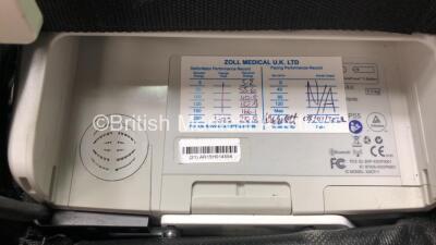 Zoll X Series Monitor/Defibrillator Including ECG, SPO2, NIBP, CO2 and Printer Options with 1 x Sure Power II Battery, 1 x NIBP Cuff and Hose, 1 x 4 Lead ECG Lead, 1 x 6 Lead ECG Lead, 1 x Paddle Lead and 1 x SPO2 Finger Sensor in Carry Bag (Powers Up and - 7