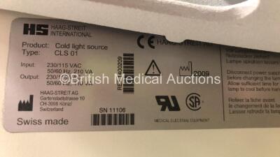 Haag-Streit 900.2.5.13123 Slit Lamp with 2 x Eyepieces, 1 x IM 900 Imaging Module, 1 x Haag-Streit 900.4.4.141017 Tonometer and 1 x Keyboard on Motorized Table (Powers Up) - 7
