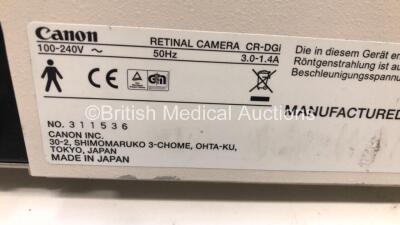 Canon CR-DGi Non Mydriatic Retinal Camera on Table (Powers Up) *GH* - 6