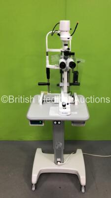 Keeler SL-40 H Slit Lamp with 1 x Keeler P-2700 Tonometer on Motorized Table (Powers Up)