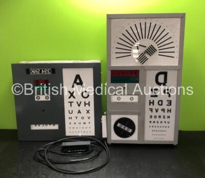 2 x Ophthalmic Visual Light Boxes (Untested Due to Removed Plugs)