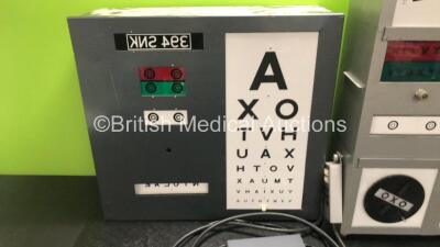 2 x Ophthalmic Visual Light Boxes (Untested Due to Removed Plugs) - 2