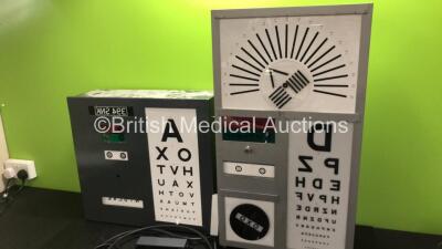 2 x Ophthalmic Visual Light Boxes (Untested Due to Removed Plugs) - 3