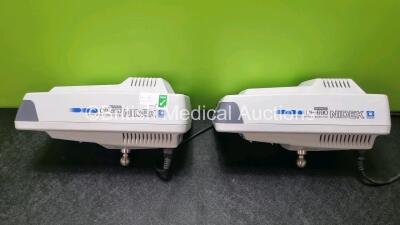 2 x Nidek CP-690 Auto Chart Projector with Metal Projecting Screens ,(Both Power Up, Both with Loose Cases )