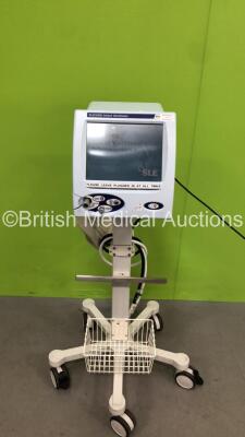 SLE 5000 Infant Ventilator TVV Plus Model M-1 - Software Version 5.0 On Stand with Hose (Powers Up) *S/N 51981 (Mfd 2007)