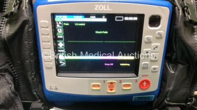 Zoll X Series Monitor/Defibrillator Including ECG, SPO2, NIBP, CO2 and Printer Options with 1 x Sure Power II Battery, 1 x NIBP Cuff and Hose, 1 x 4 Lead ECG Lead, 1 x 6 Lead ECG Lead, 1 x Paddle Lead and 1 x SPO2 Finger Sensor in Carry Bag (Powers Up and - 2