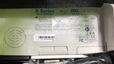 Zoll X Series Monitor/Defibrillator Including ECG, SPO2, NIBP, CO2 and Printer Options with 1 x Sure Power II Battery, 1 x NIBP Cuff and Hose, 1 x 4 Lead ECG Lead, 1 x 6 Lead ECG Lead, 1 x Paddle Lead and 1 x SPO2 Finger Sensor in Carry Bag (Powers Up and - 6