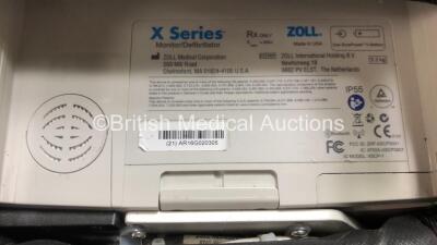 Zoll X Series Monitor/Defibrillator Including ECG, SPO2, NIBP, CO2 and Printer Options with 1 x Sure Power II Battery, 1 x NIBP Cuff and Hose, 1 x 4 Lead ECG Lead, 1 x 6 Lead ECG Lead, 1 x Paddle Lead and 1 x SPO2 Finger Sensor in Carry Bag (Powers Up and - 7