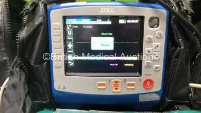 Zoll X Series Monitor/Defibrillator Including ECG, SPO2, NIBP, CO2 and Printer Options with 1 x Sure Power II Battery, 1 x NIBP Cuff and Hose, 1 x 4 Lead ECG Lead, 1 x 6 Lead ECG Lead, 1 x Paddle Lead and 1 x SPO2 Finger Sensor in Carry Bag (Powers Up and - 2