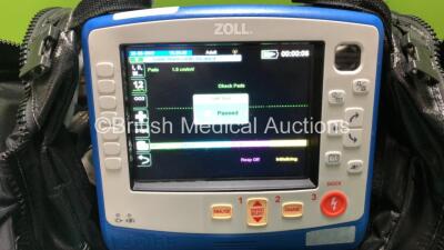 Zoll X Series Monitor/Defibrillator Including ECG, SPO2, NIBP, CO2 and Printer Options with 1 x Sure Power II Battery, 1 x NIBP Cuff and Hose, 1 x 4 Lead ECG Lead, 1 x 6 Lead ECG Lead, 1 x Paddle Lead and 1 x SPO2 Finger Sensor in Carry Bag (Powers Up and - 2