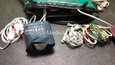 Zoll X Series Monitor/Defibrillator Including ECG, SPO2, NIBP, CO2 and Printer Options with 1 x Sure Power II Battery, 1 x NIBP Cuff and Hose, 1 x 4 Lead ECG Lead, 1 x 6 Lead ECG Lead, 1 x Paddle Lead and 1 x SPO2 Finger Sensor in Carry Bag (Powers Up and - 5