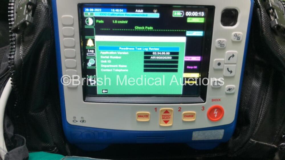 Zoll X Series Monitor/Defibrillator Including ECG, SPO2, NIBP, CO2 and
