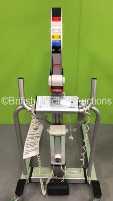 2 x Liko Golvo 7007ES Electric Patient Hoists with Batteries and Controllers (Both No Power), 1 x Liko Sabina Electric Patient Hoist with Battery and Controller (Powers Up) and 1 x Arjo Maxi Move Electric Patient Hoist with Battery and Controller (No Powe - 6