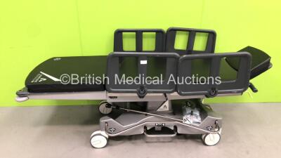 Anetic Aid QA4 Surgical Hydraulic Patient Trolley with Cushions (Hydraulics Tested Working)